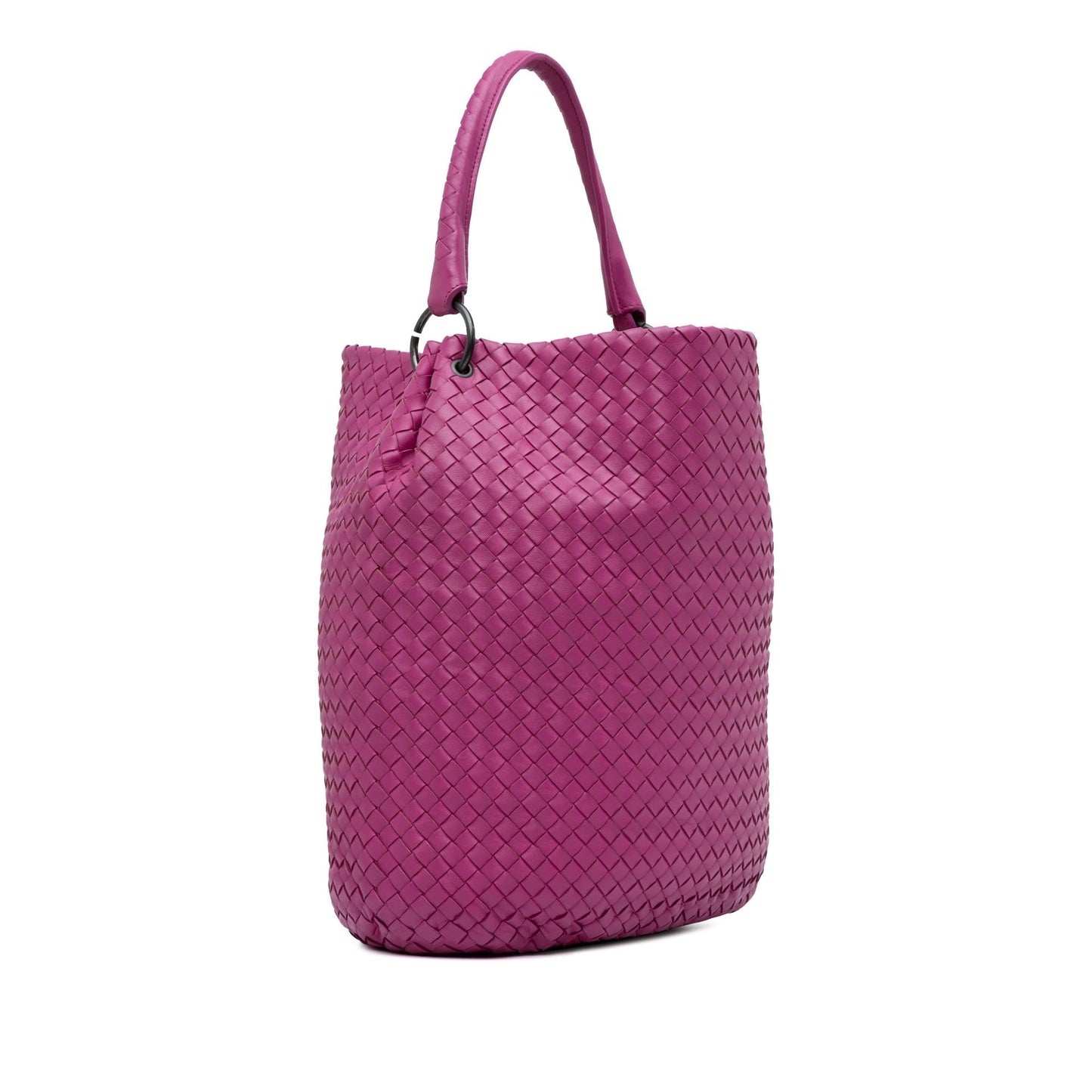 Luxury Bottega Veneta Intrecciato Bucket Bag (SHG-xSmsSm)