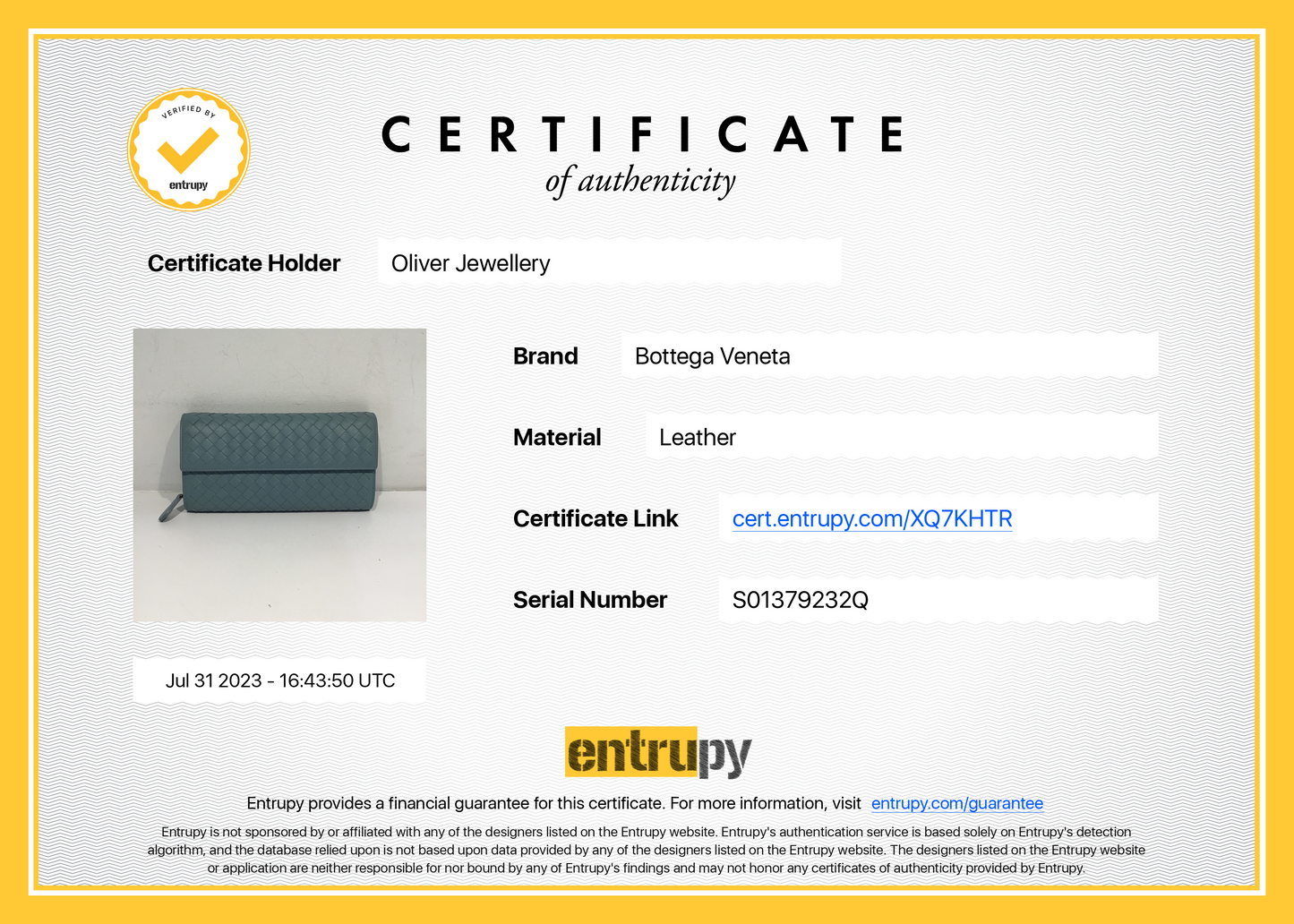 Bottega Veneta Intrecciato Continental Wallet