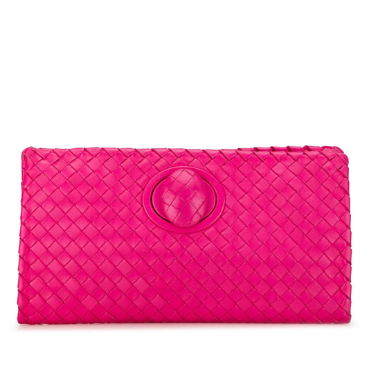 Luxury Bottega Veneta Intrecciato Flap Clutch (SHG-2qUOwB)