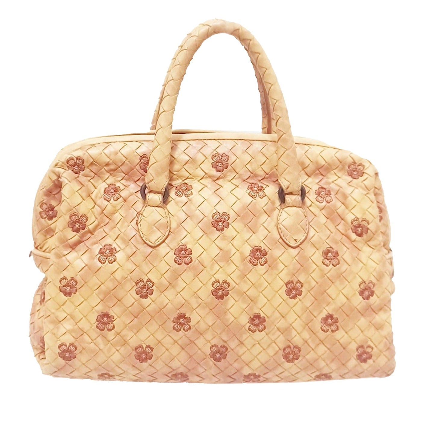 Luxury Bottega Veneta Intrecciato Flower Boston (SHG-ijw1jM)