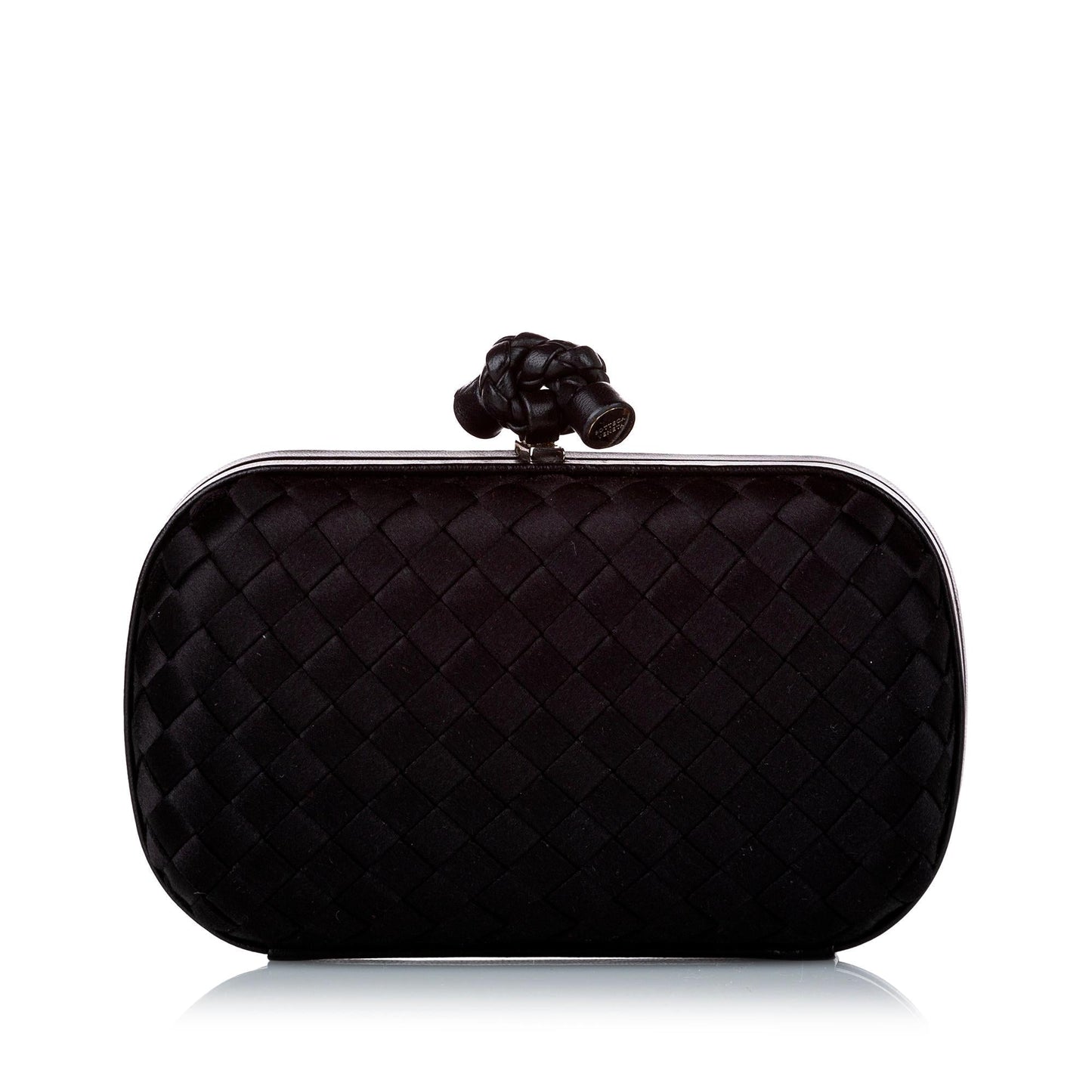 Luxury Bottega Veneta Intrecciato Knot Silk Clutch Bag (SHG-29344)