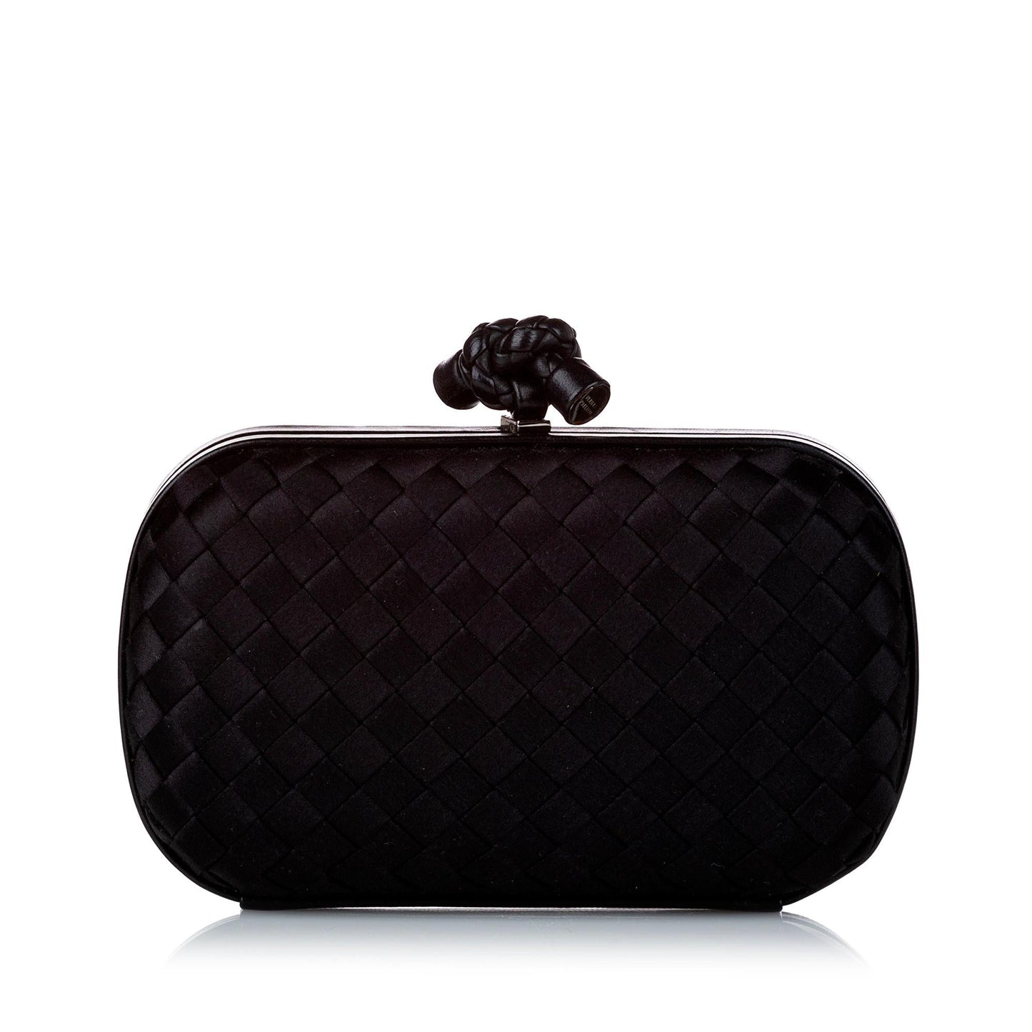Luxury Bottega Veneta Intrecciato Knot Silk Clutch Bag (SHG-29344)