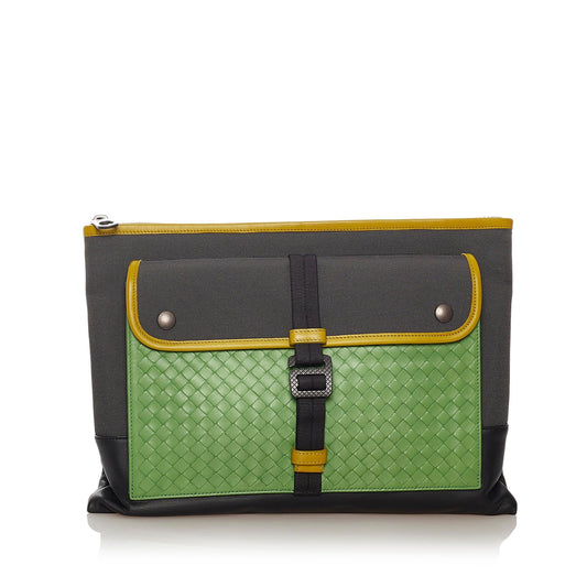Luxury Bottega Veneta Intrecciato Leather Clutch Bag (SHG-27401)