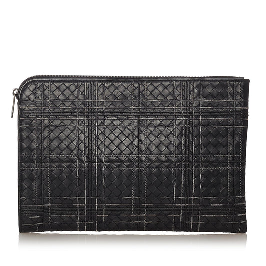 Luxury Bottega Veneta Intrecciato Leather Clutch Bag (SHG-27403)