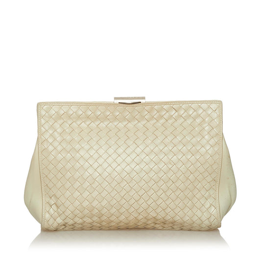 Luxury Bottega Veneta Intrecciato Leather Clutch Bag (SHG-29056)