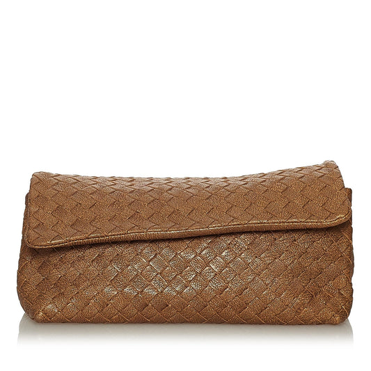 Luxury Bottega Veneta Intrecciato Leather Clutch Bag (SHG-29074)