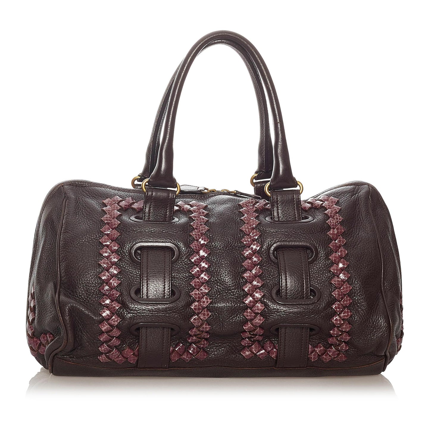Luxury Bottega Veneta Intrecciato Leather Handbag (SHG-27767)