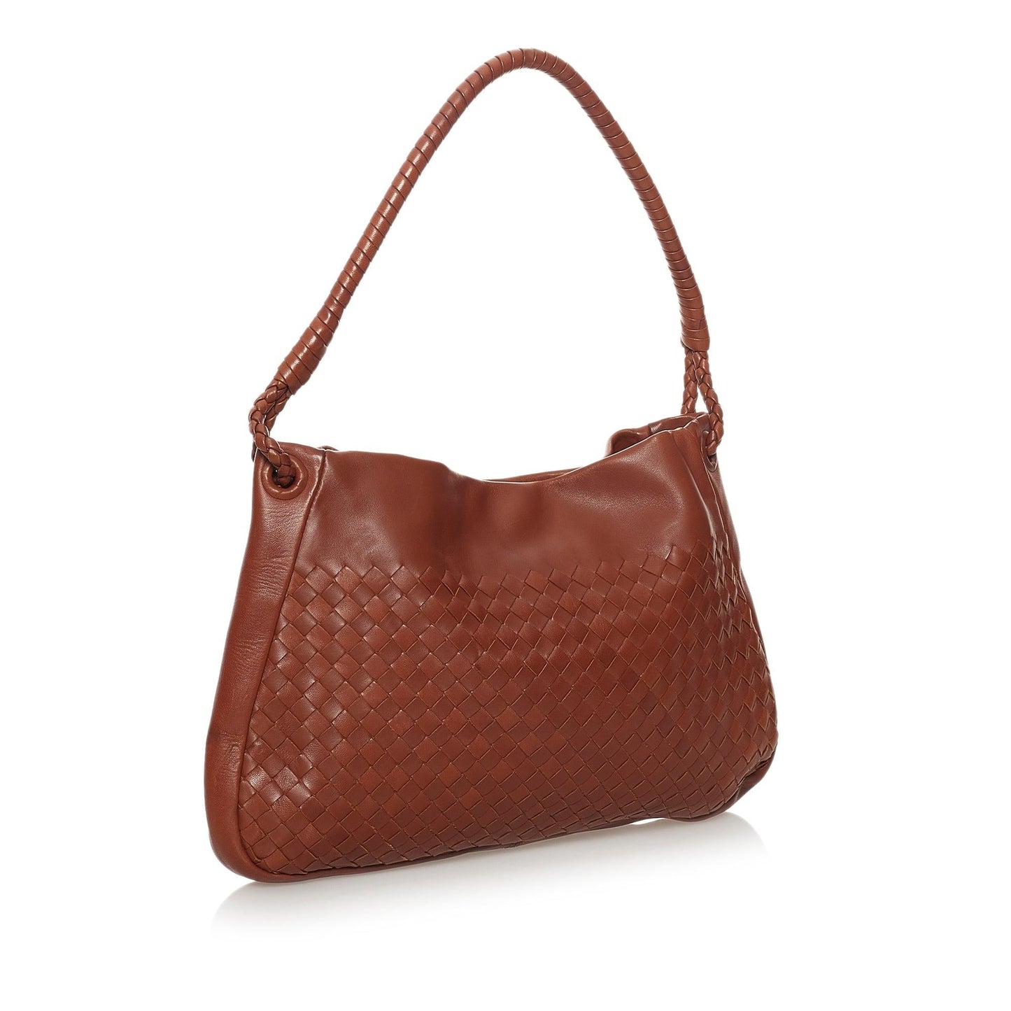 Luxury Bottega Veneta Intrecciato Leather Shoulder Bag (SHG-31756)