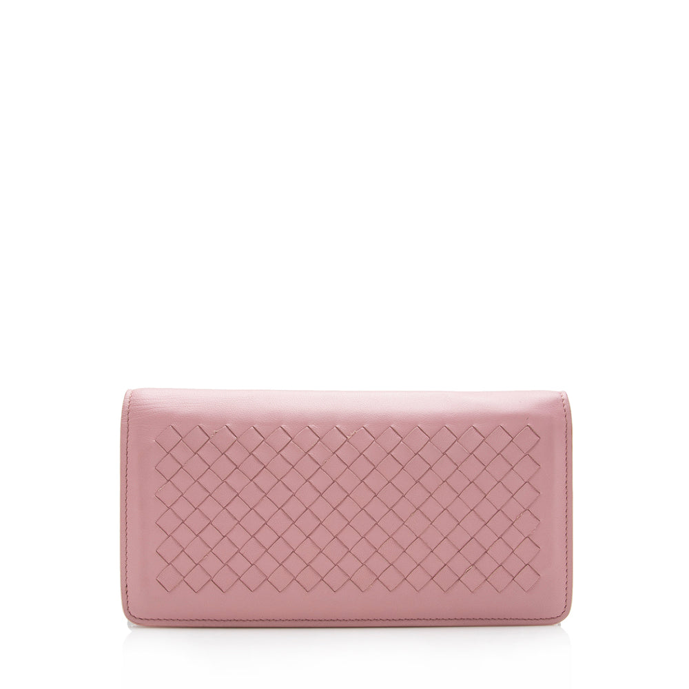 Luxury Bottega Veneta Intrecciato Leather Wallet on Chain Bag (SHF-14471)