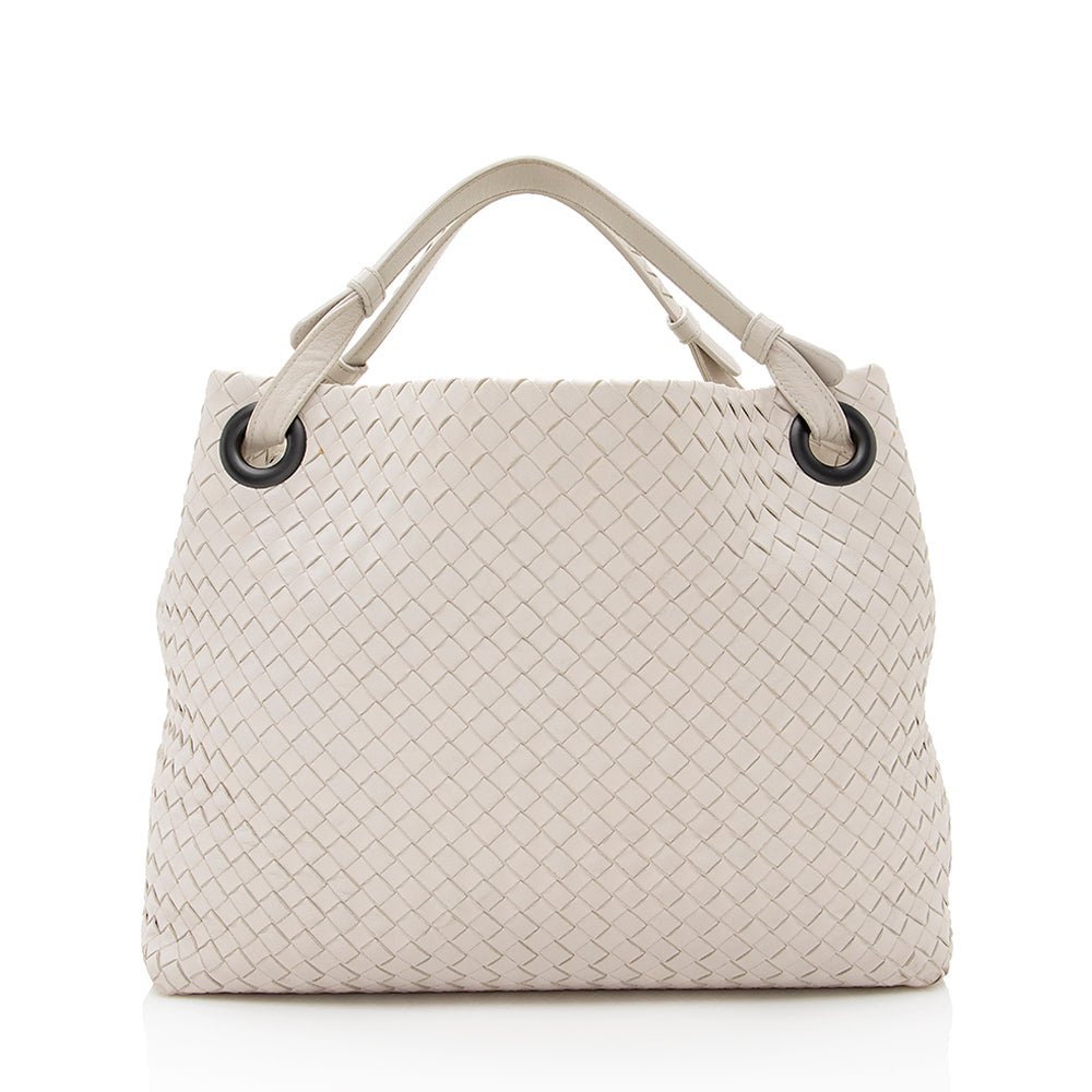 Luxury Bottega Veneta Intrecciato Nappa Garda Medium Tote (SHF-21190)