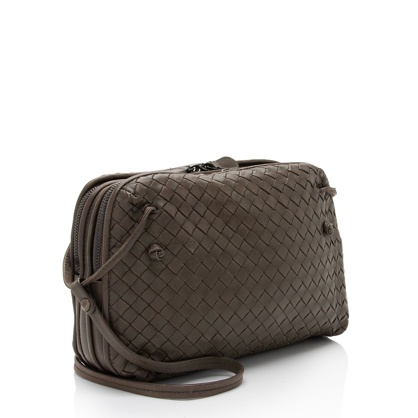 Luxury Bottega Veneta Intrecciato Nappa Leather Nodini Crossbody (SHF-cd5Ub3)