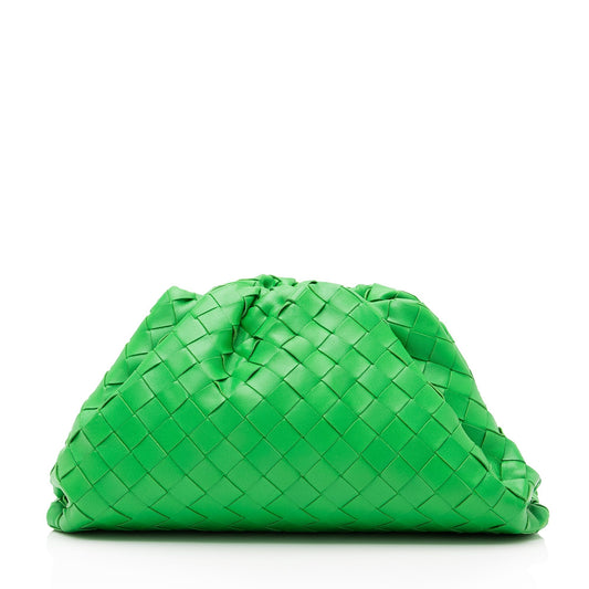 Luxury Bottega Veneta Intrecciato Nappa Leather Teen Pouch Clutch (SHF-23861)