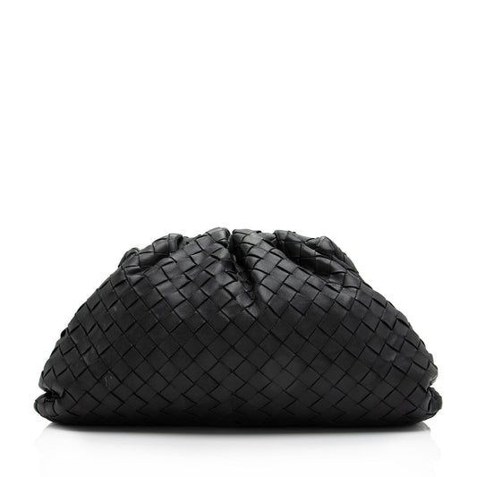 Luxury Bottega Veneta Intrecciato Nappa Leather The Pouch Clutch (SHF-23278)