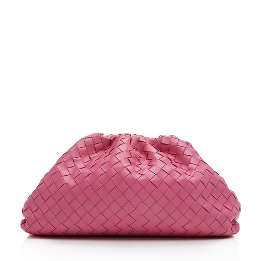 Luxury Bottega Veneta Intrecciato Nappa Leather The Pouch Clutch (SHF-23279)