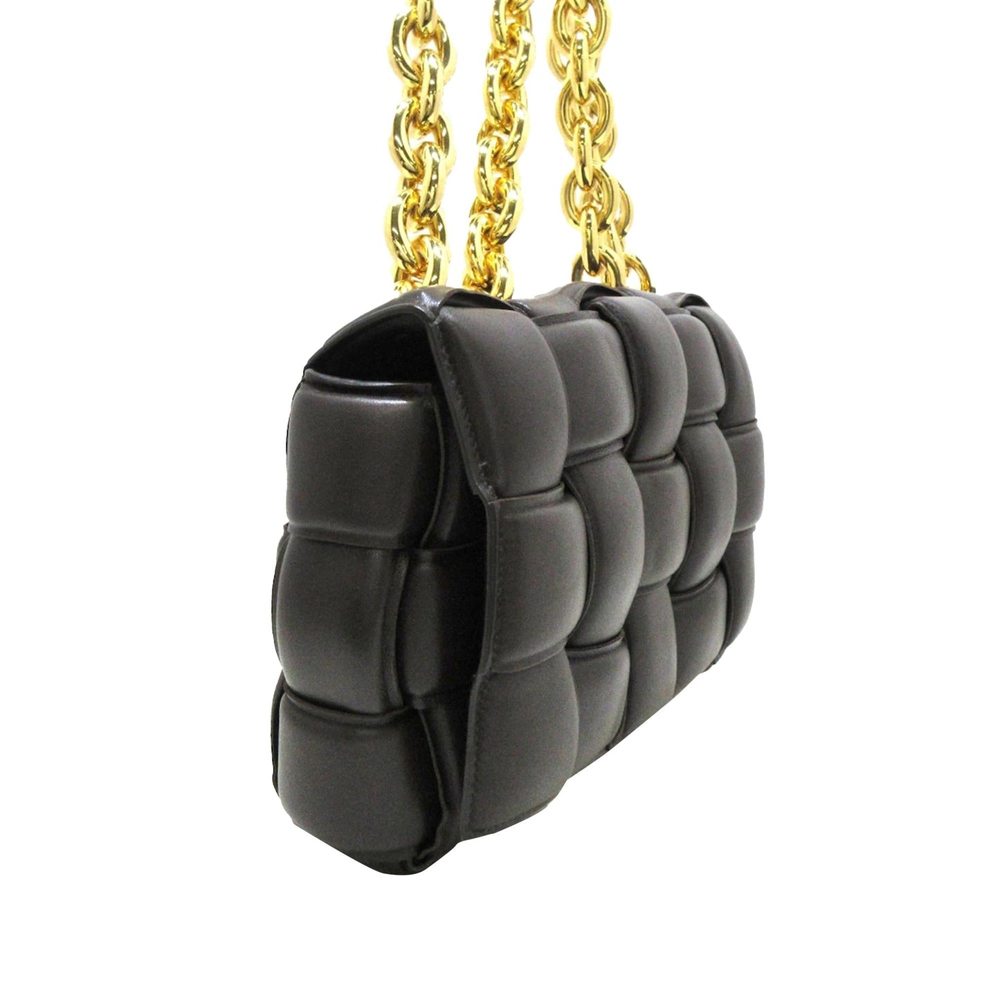 Luxury Bottega Veneta Intrecciato Padded Chain Cassette (SHG-KAIWOl)