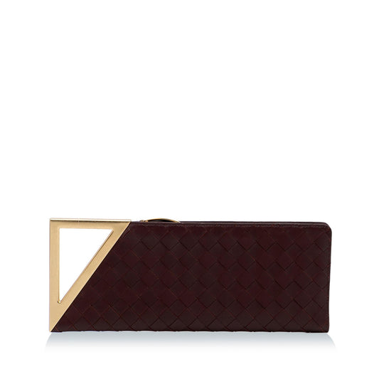 Luxury Bottega Veneta Intrecciato The Rim Clutch Bag (SHG-ChX1Fs)