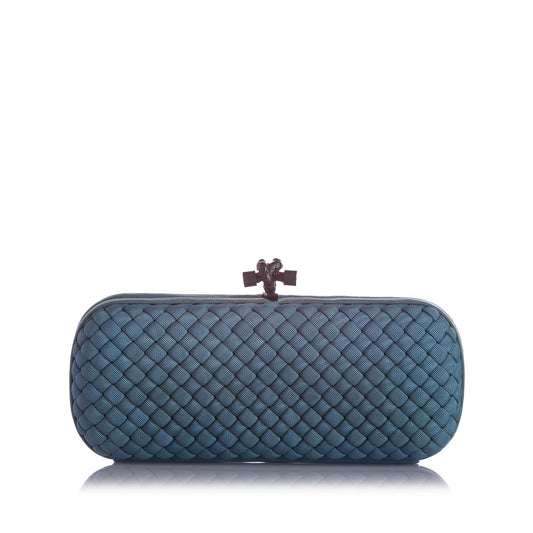 Luxury Bottega Veneta Knot Silk Clutch Bag (SHG-22721)