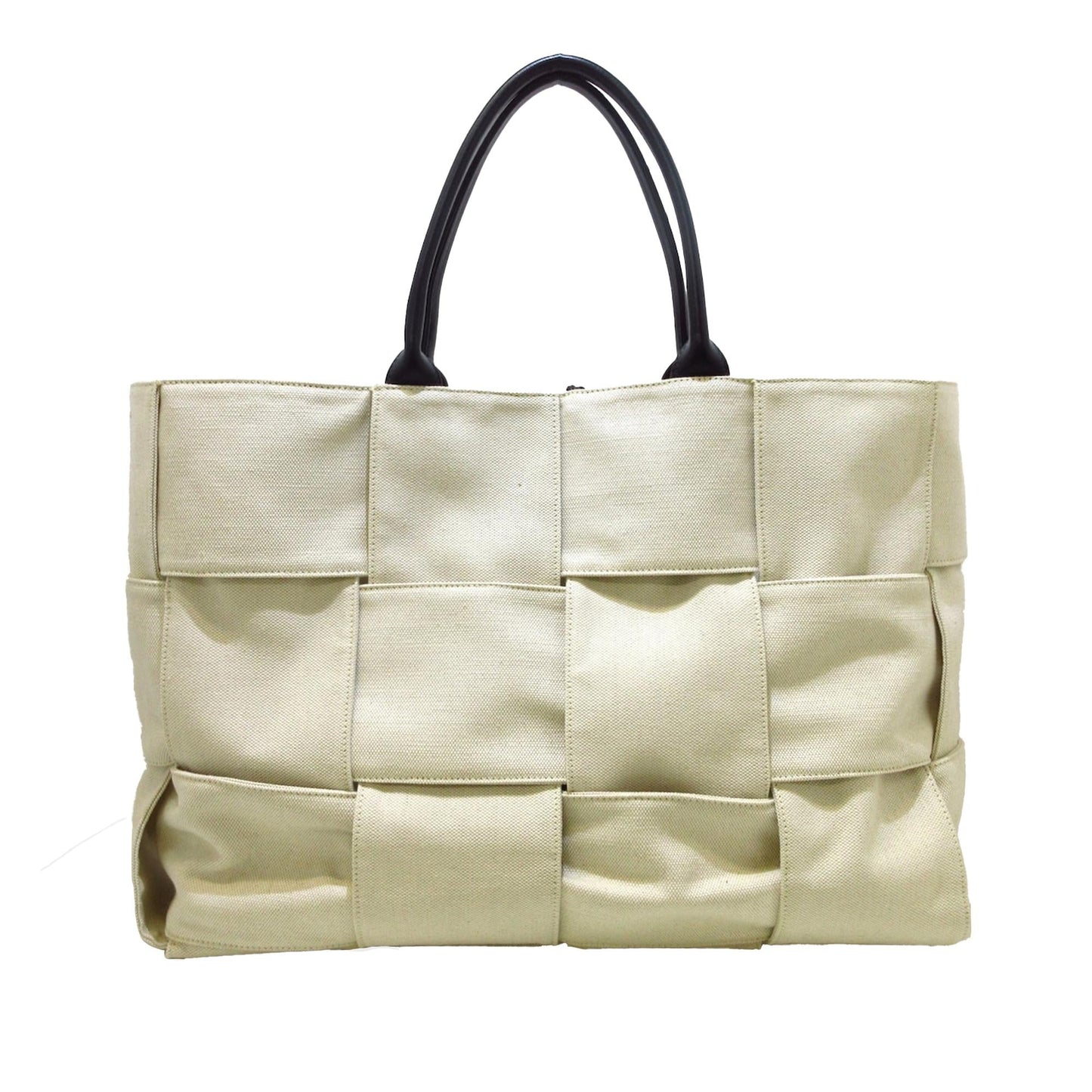 Luxury Bottega Veneta Maxi Canvas Intrecciato Arco Tote (SHG-AOF2nb)