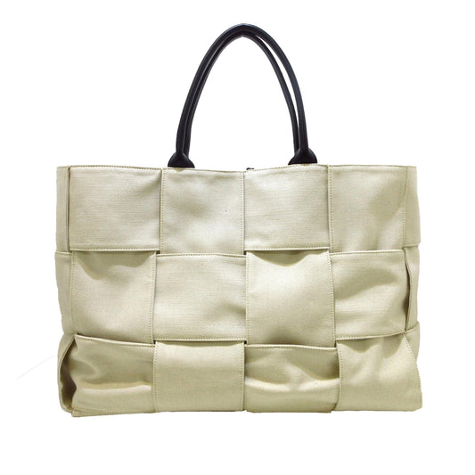 Luxury Bottega Veneta Maxi Canvas Intrecciato Arco Tote (SHG-AOF2nb)