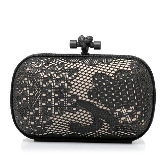 Luxury Bottega Veneta Metal Lace Karung Knot Clutch (SHG-3X4oDZ)