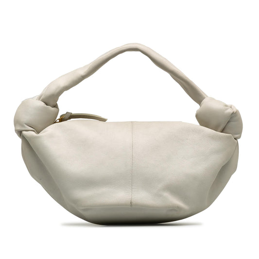 Luxury Bottega Veneta Mini Lambskin Double Knot Bag (SHG-RYDSLF)
