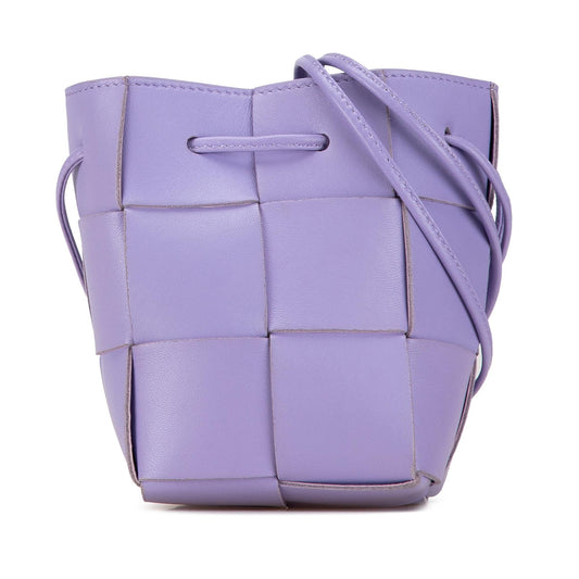 Luxury Bottega Veneta Mini Nappa Intrecciato Cassette Bucket (SHG-qkqfWI)