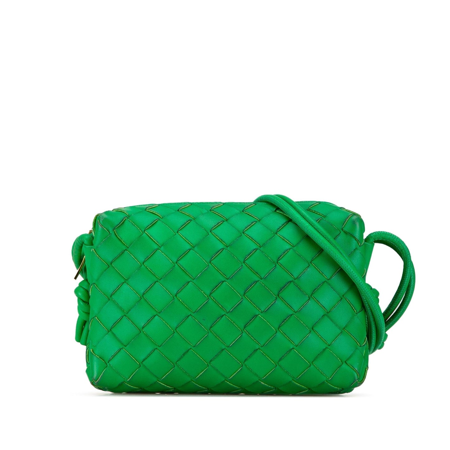 Luxury Bottega Veneta Mini Nappa Intrecciato Loop Camera Bag (SHG-AfYRE9)