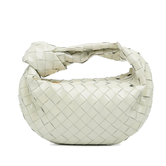 Luxury Bottega Veneta Mini Patent Intrecciato Jodie (SHG-ahL82g)