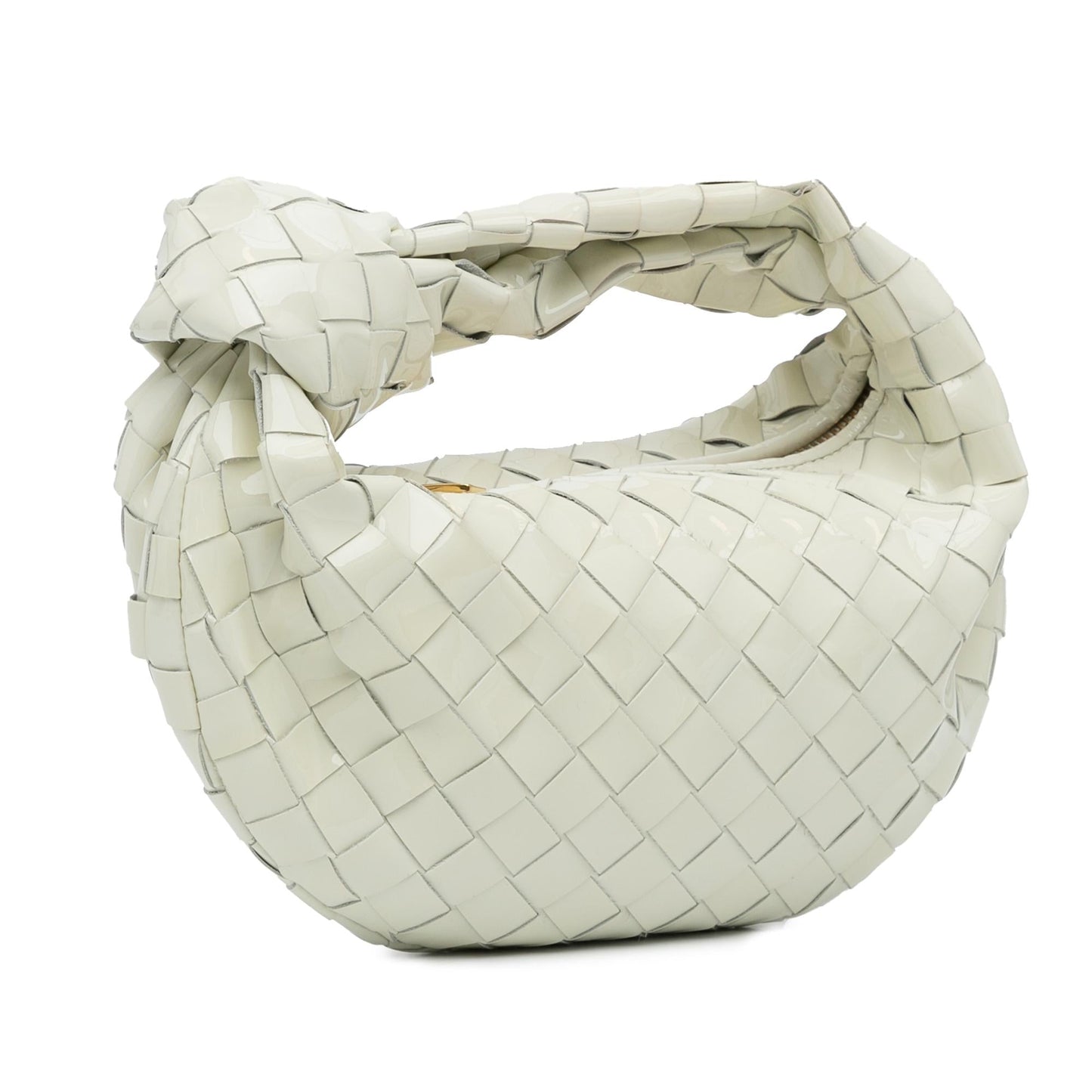 Luxury Bottega Veneta Mini Patent Intrecciato Jodie (SHG-ahL82g)