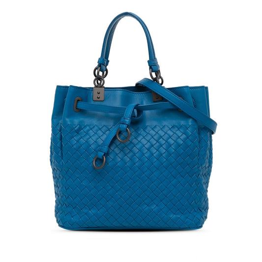 Luxury Bottega Veneta Nappa Intrecciato Convertible Bucket (SHG-90RZfV)