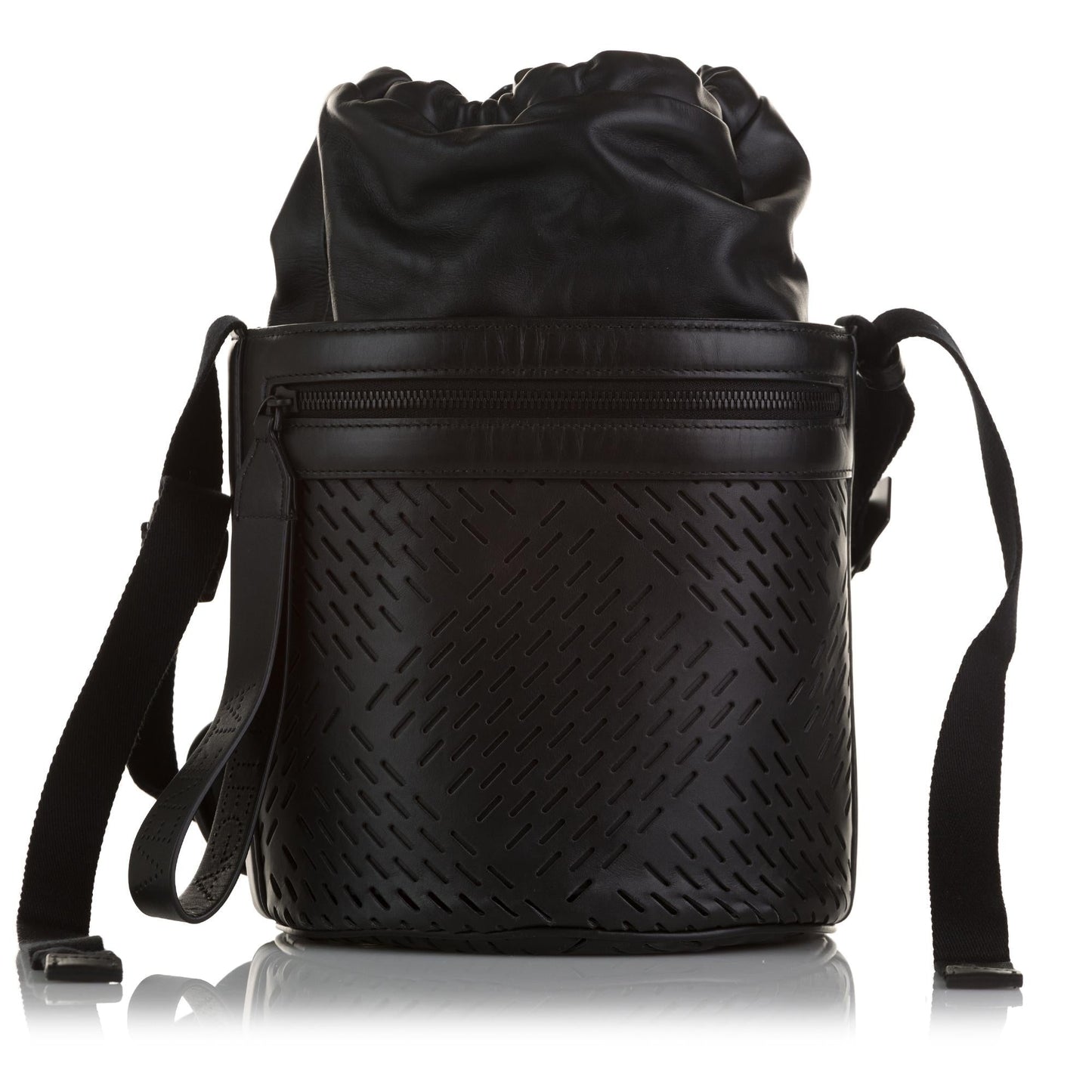 Luxury Bottega Veneta Perforated Leather Messenger Bag (SHG-Zcy5dP)