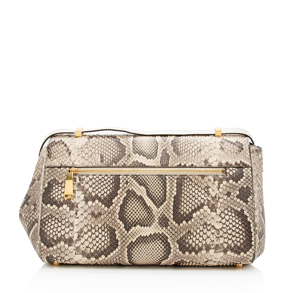 Luxury Bottega Veneta Python Angle Shoulder Bag (SHF-19145)