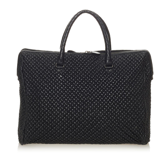 Luxury Bottega Veneta Quilted Leather Business Bag (SHG-27723)