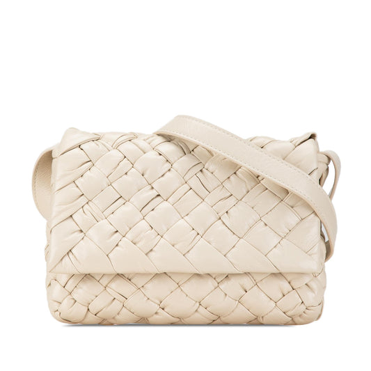 Luxury Bottega Veneta Small Intrecciato Rumple Messenger Bag (SHG-N7USVX)