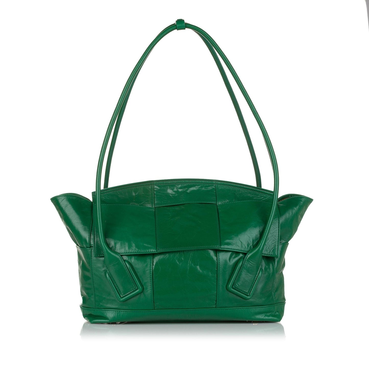 Luxury Bottega Veneta The Arco Leather Tote Bag (SHG-37374)