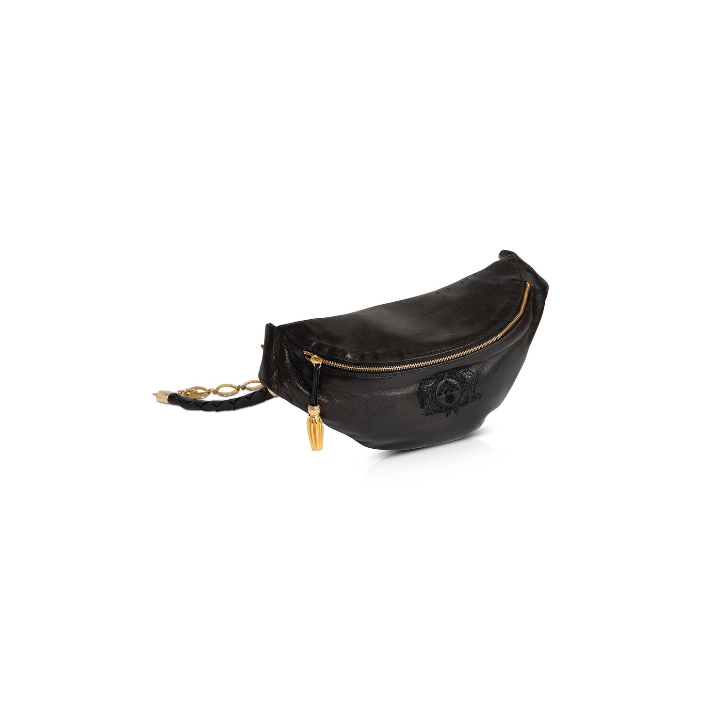 Bottega Veneta Vintage Leather Chain-Link Waist Bag