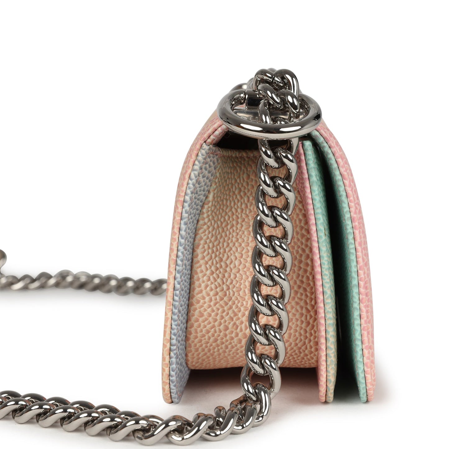 Chanel Mini "-Cuba" Boy Bag Multicolored Caviar Enamel Silver Hardware