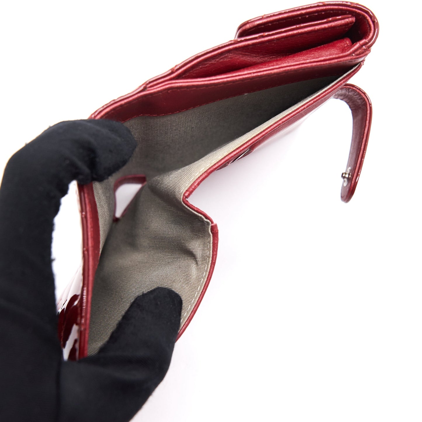 Chanel Patent small Wallet Rouge