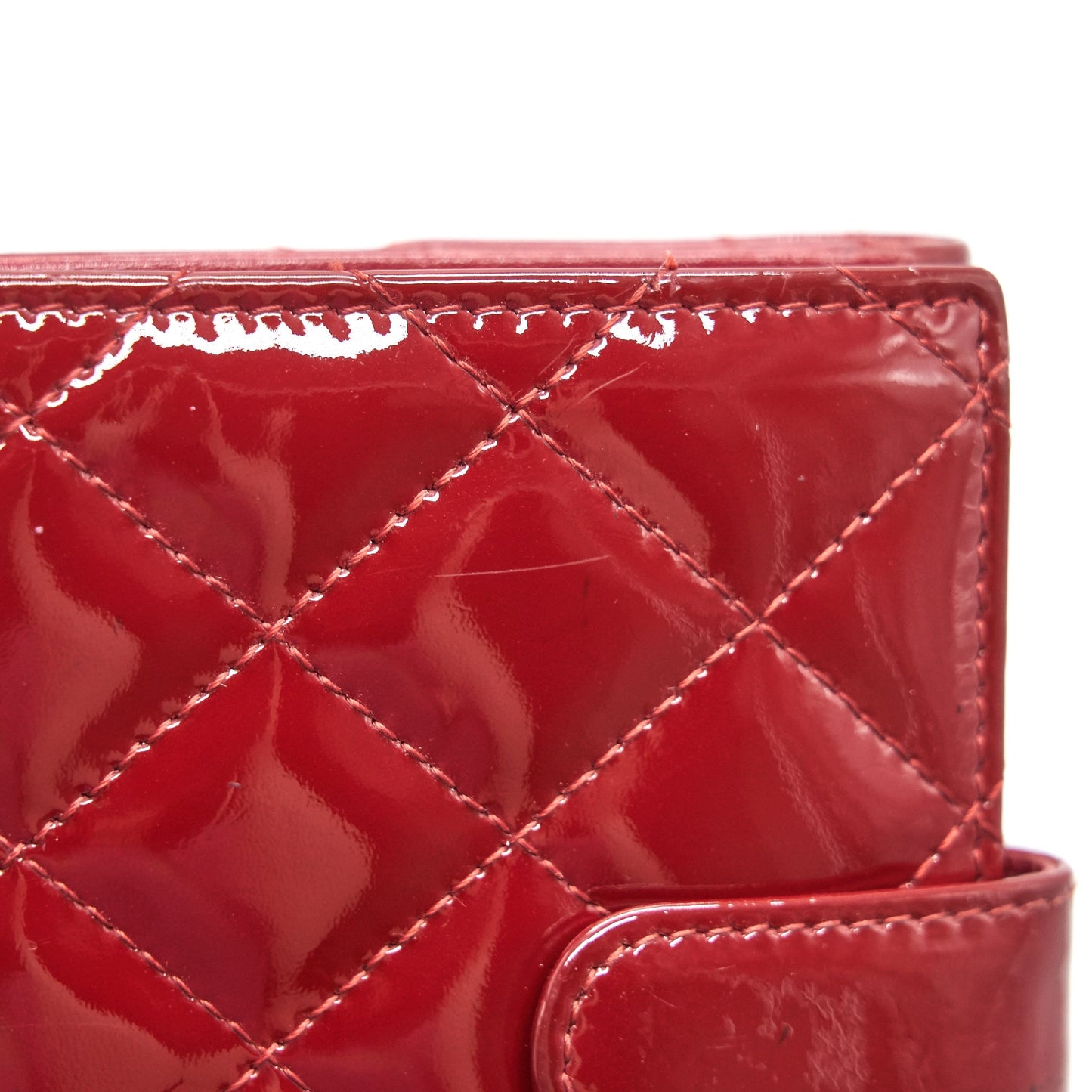 Chanel Patent small Wallet Rouge
