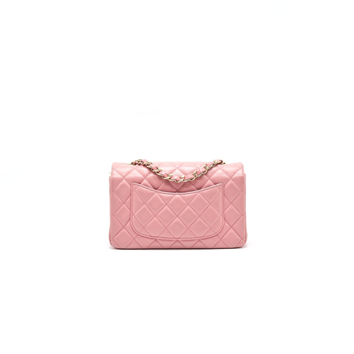Chanel Mini Rectangular Light Pink LGHW Handbag