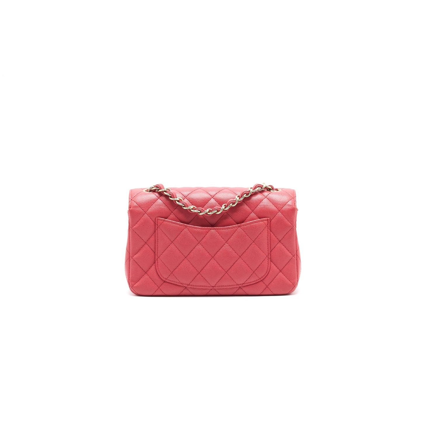Chanel mini rectangular cavier 17c Coral Pink LGHW Handbag