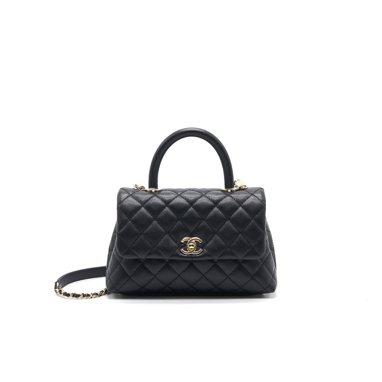 Chanel Cocohandle Mini Black LGHW Handbag