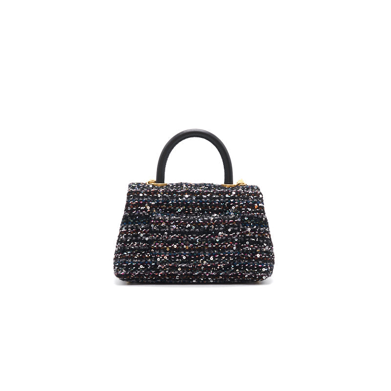 Chanel Small Cocohandle Pre-Fall 2020 Tweed Handbag