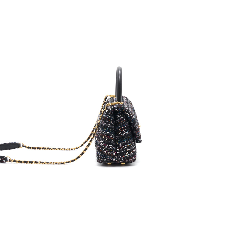 Chanel Small Cocohandle Pre-Fall 2020 Tweed Handbag