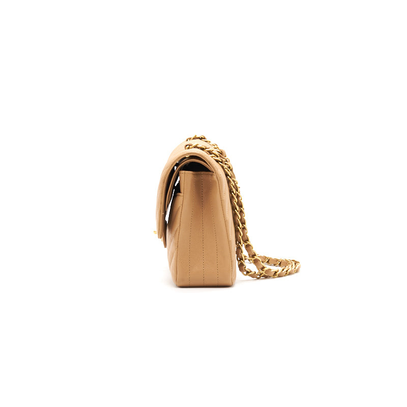 Chanel Medium Classic Flap Dark beige with GHW Shoulder Bag