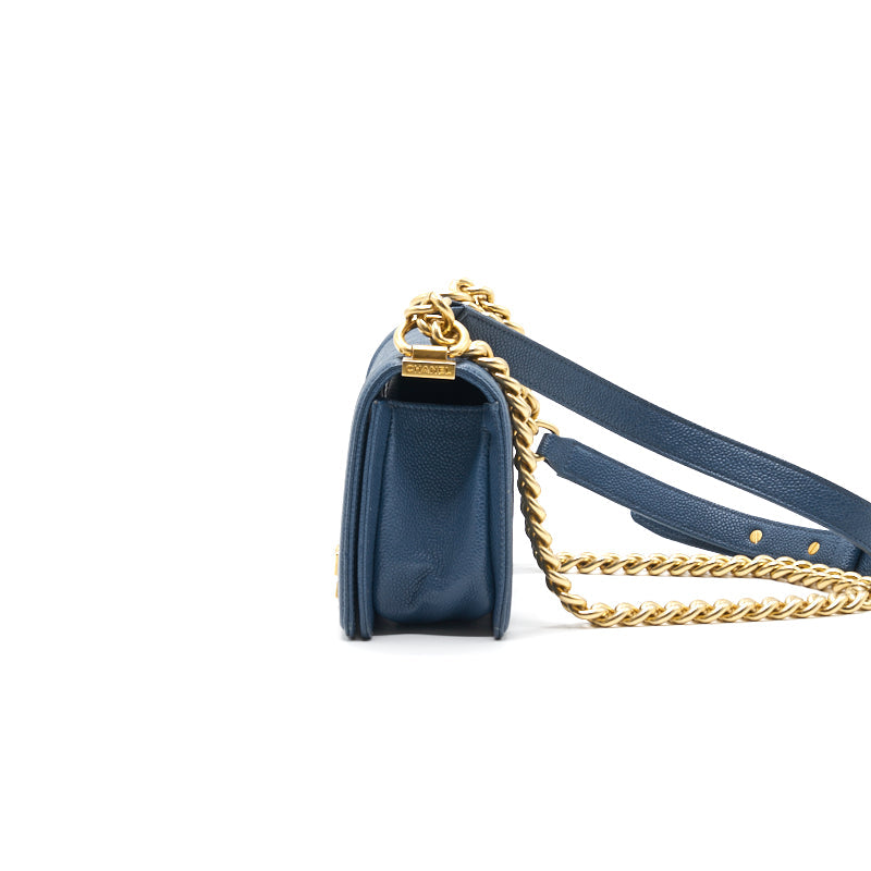 Chanel Small Leboy Cavier Dark Blue GHW Handbag