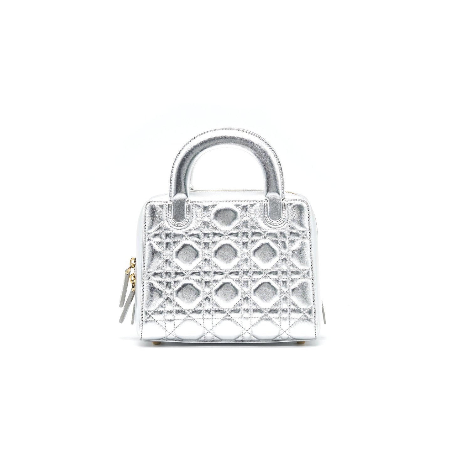 Dior Small Lily Tote Silver Lambskin