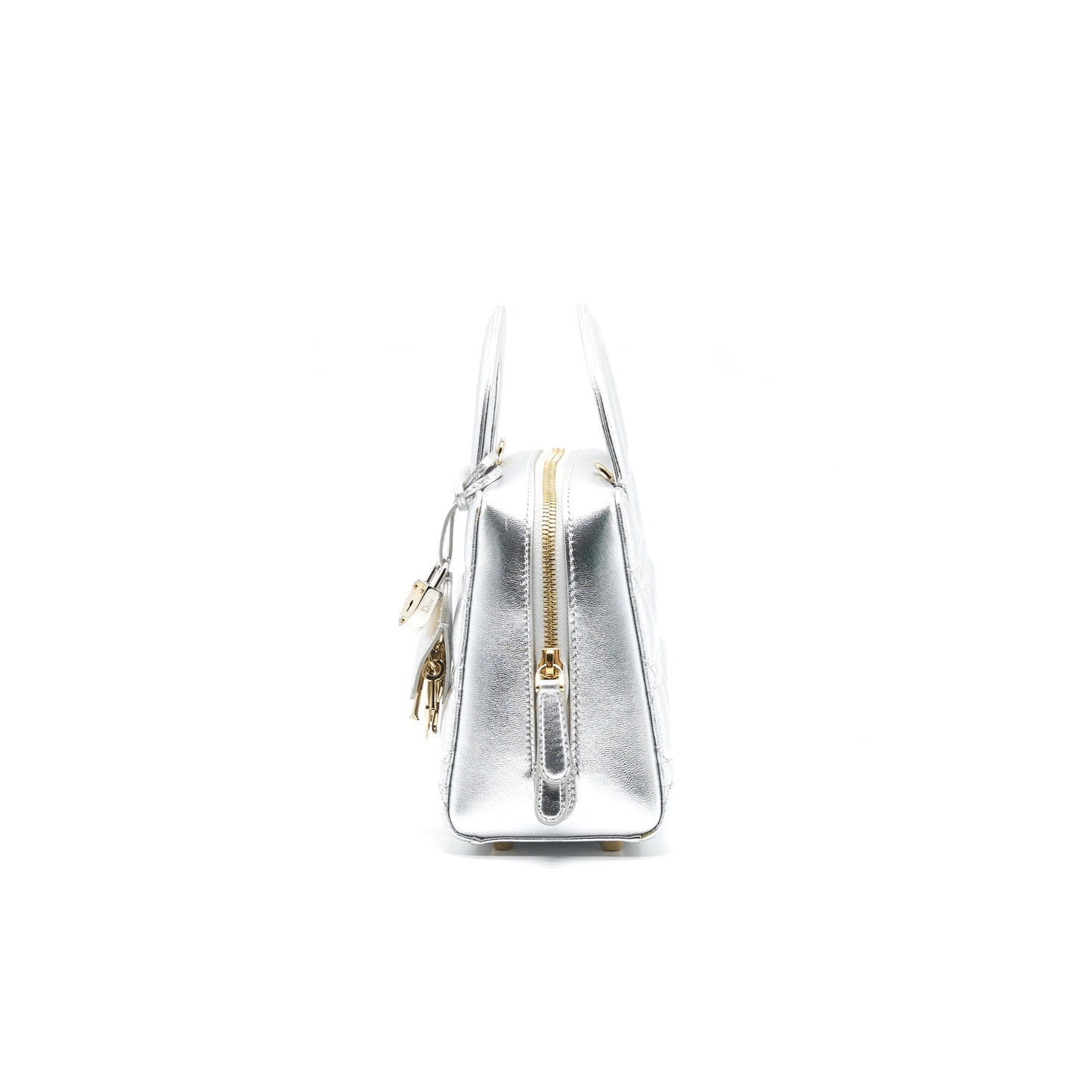Dior Small Lily Tote Silver Lambskin