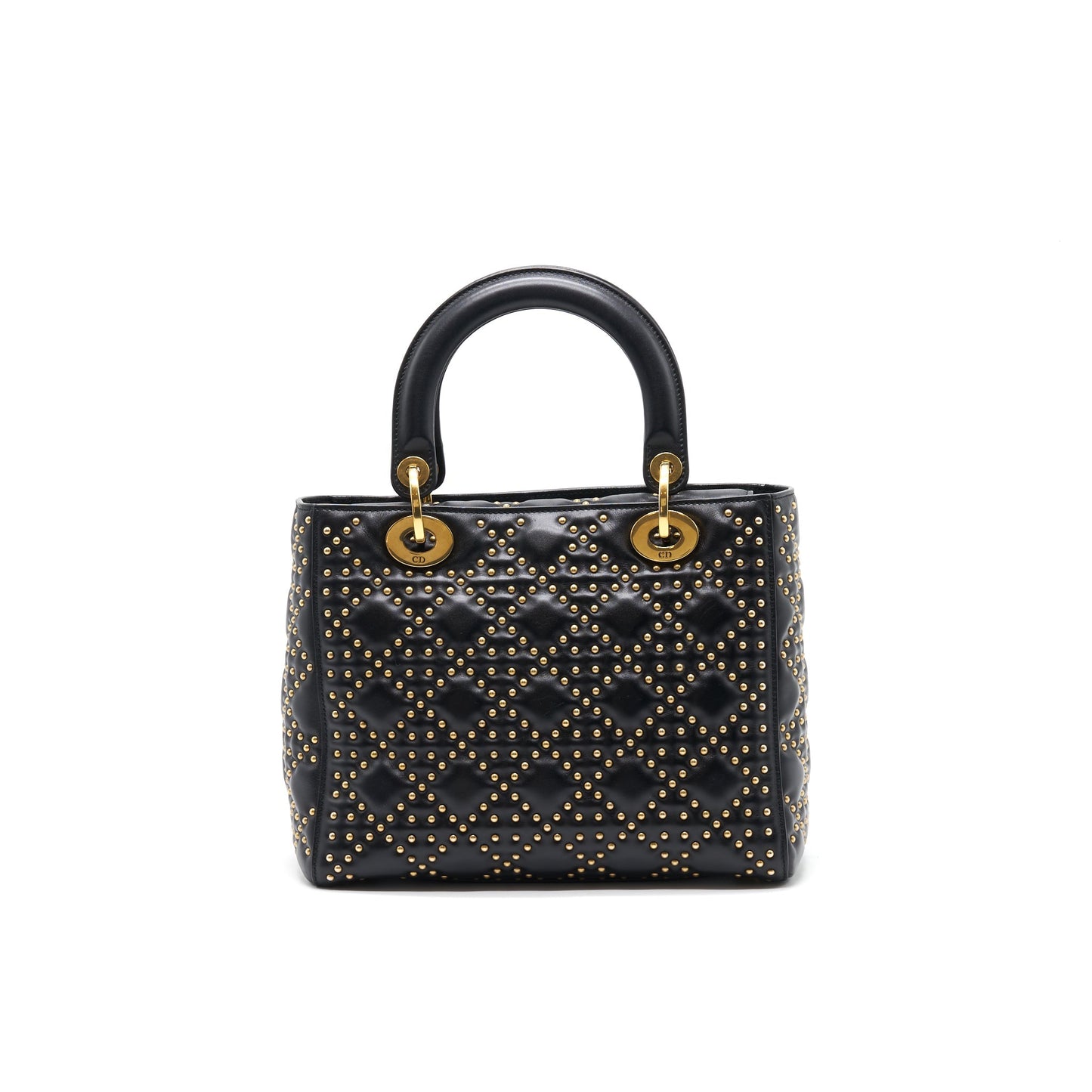 Dior Supple Lady Dior Studded Tote Purse