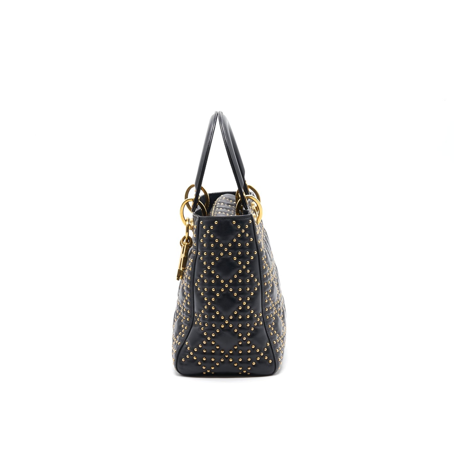 Dior Supple Lady Dior Studded Tote Purse